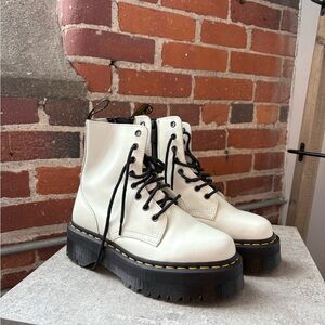 Dr. Martens Off-White Combat Boots